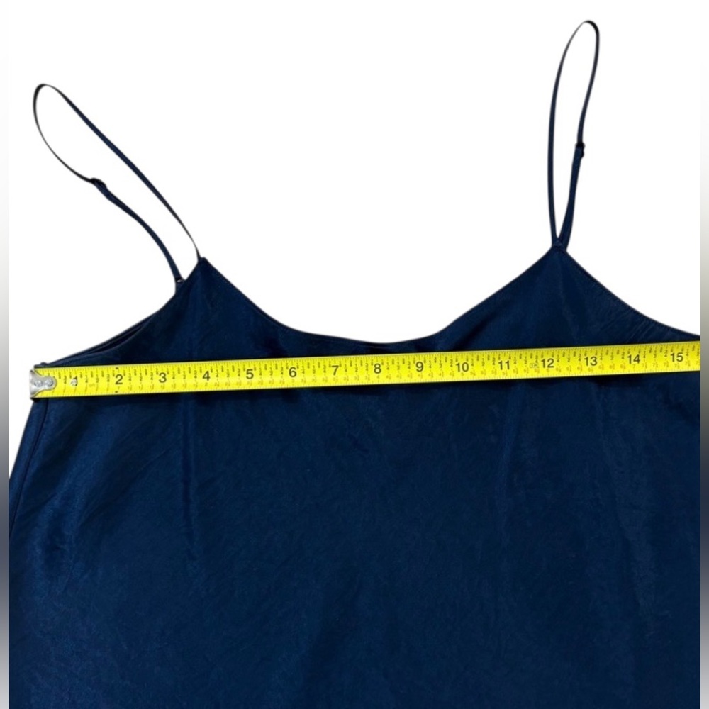 Vince Satin Cami – Coastal Midnight Blue – Size M – NWOT Minimalist Luxe Top - Picture 7 of 10